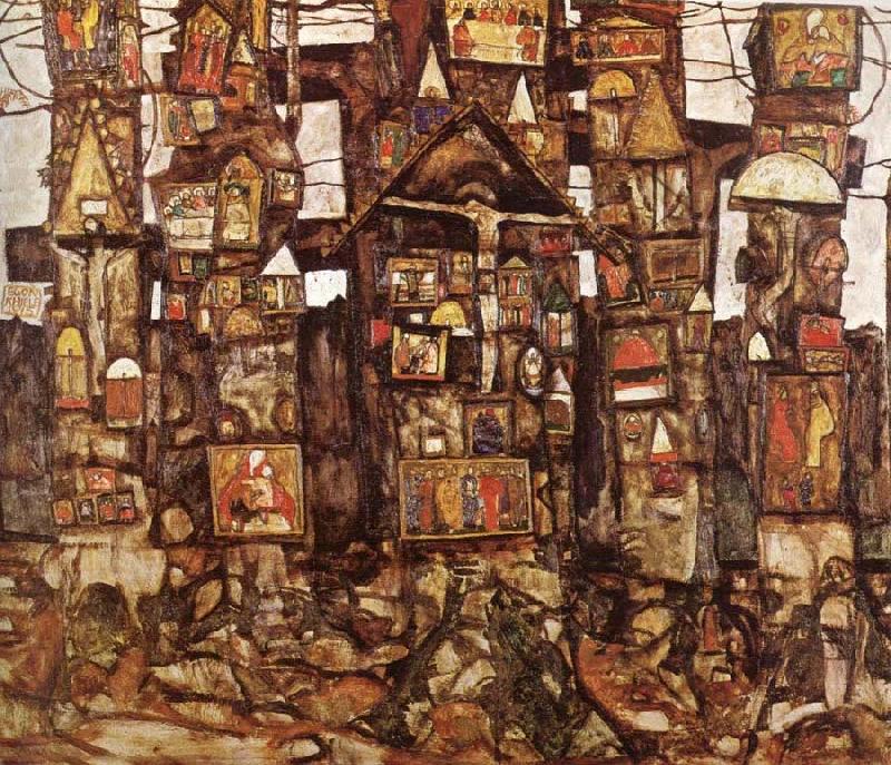 Egon Schiele Woodland Prayer oil painting picture